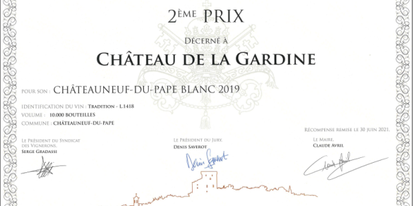 CONCOURS Châteauneuf-du-Pape Blanc Tradition 2019