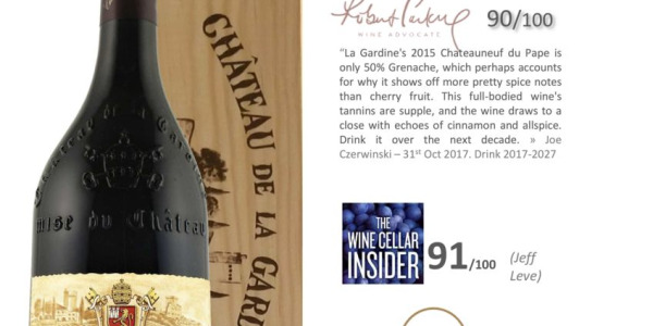 PRESSE Millésime 2015 Châteauneuf du Pape rouge Tradition