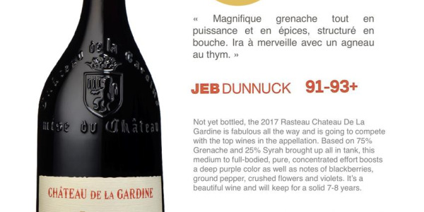 PRESSE 2017 Rasteau Château de La Gardine