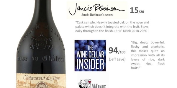 PRESSE millésime 2016 Châteauneuf du Pape rouge Générations Gaston Philippe