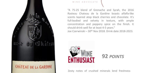 PRESSE 2016 Rasteau Château de La Gardine