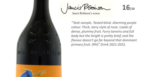 PRESSE 2018 Châteauneuf du Pape rouge Peur Bleue