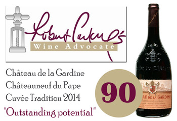 PRESSE 90 Robert Parker Châteauneuf du Pape Cuvée Tradition 2014