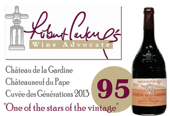 PRESSE 93-95 Robert Parker Châteauneuf Cuvée des Générations 2013